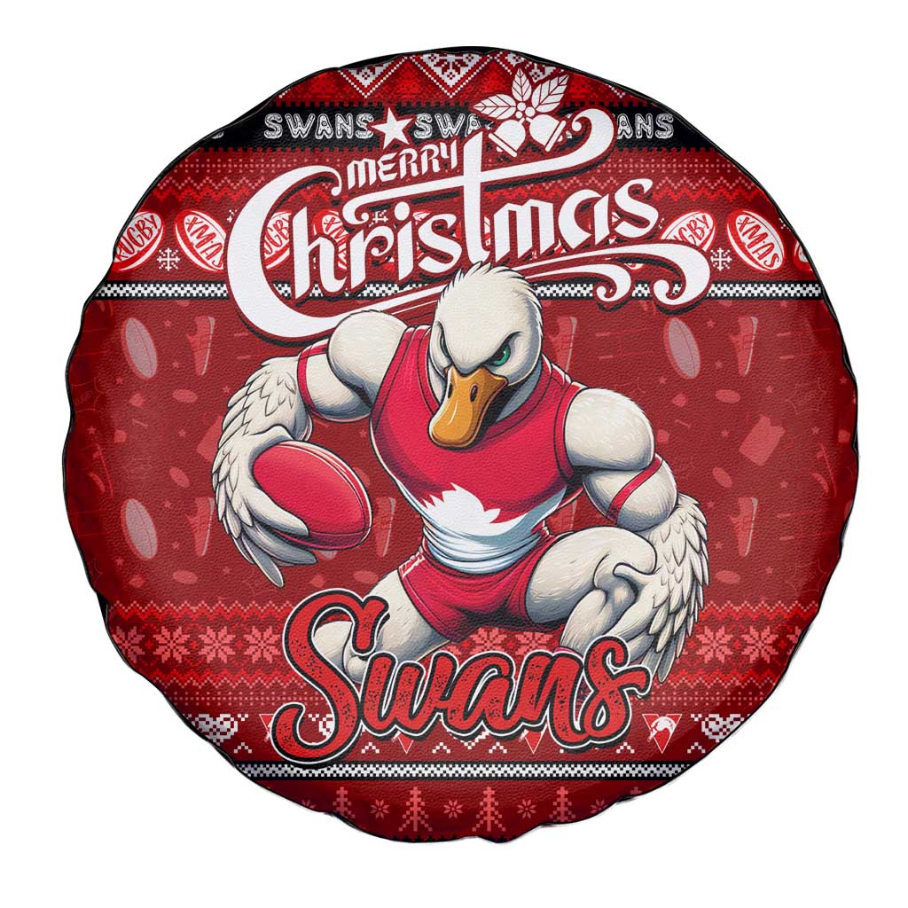 Swans Football Xmas Spare Tire Cover Australia AFL Mascot