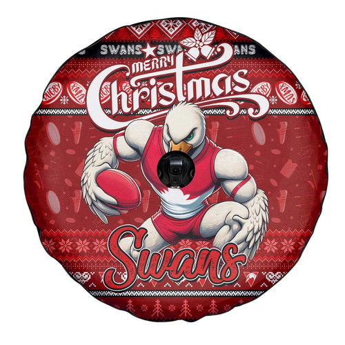 Swans Football Xmas Spare Tire Cover Australia AFL Mascot