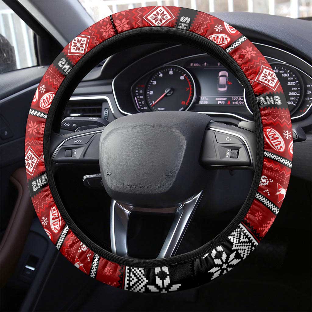 Swans Football Xmas Steering Wheel Cover Australia AFL Mascot