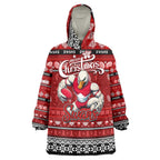 Personalized Swans Rugby Xmas Wearable Blanket Hoodie Australia AFL Mascot