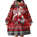 Personalized Swans Rugby Xmas Wearable Blanket Hoodie Australia AFL Mascot