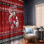 Swans Football Xmas Window Curtain Australia AFL Mascot