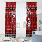 Swans Football Xmas Window Curtain Australia AFL Mascot