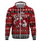 Personalized Swans Rugby Xmas Zip Hoodie Australia AFL Mascot