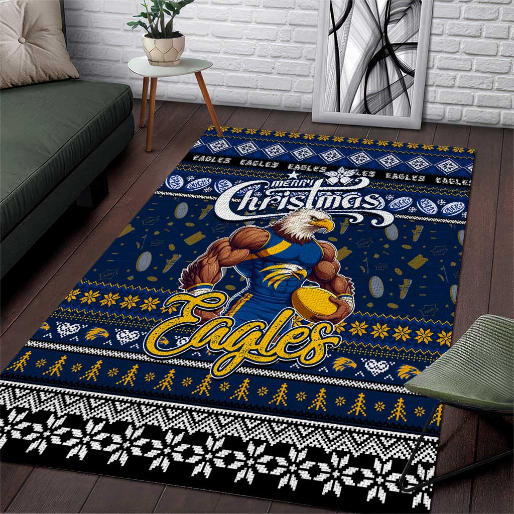 Eagles Football Xmas Area Rug Australia AFL Mascot