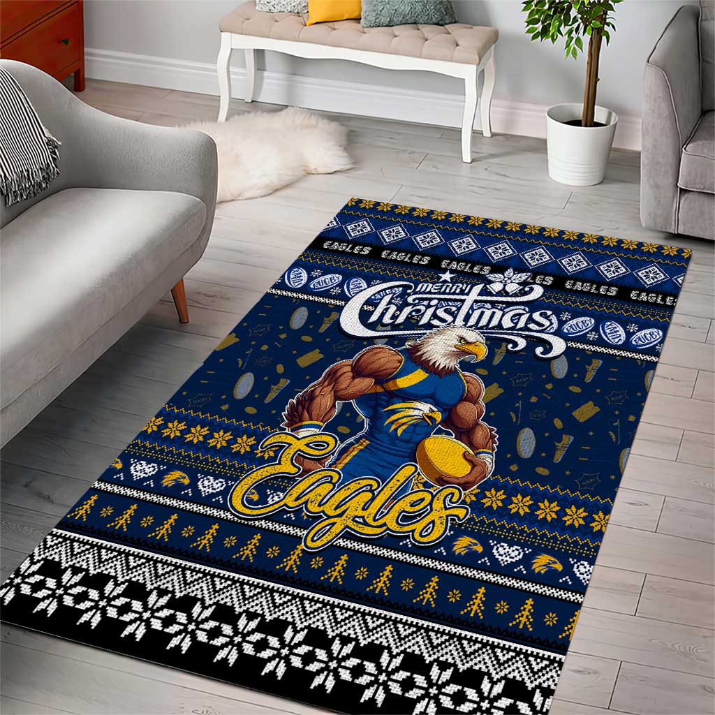 Eagles Football Xmas Area Rug Australia AFL Mascot