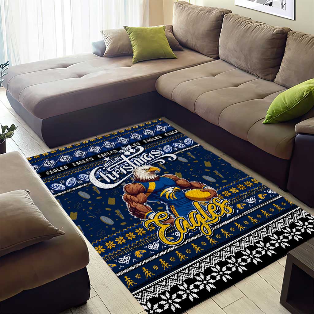 Eagles Football Xmas Area Rug Australia AFL Mascot