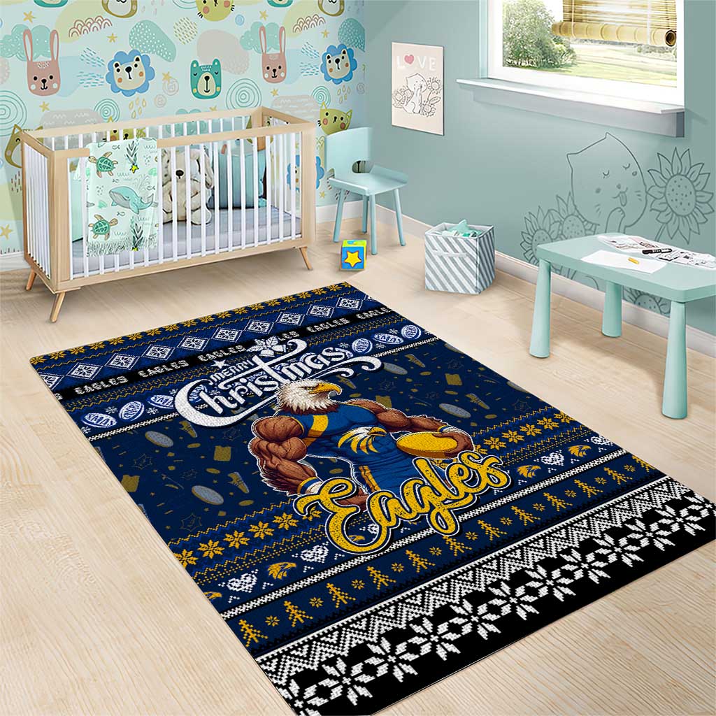Eagles Football Xmas Area Rug Australia AFL Mascot