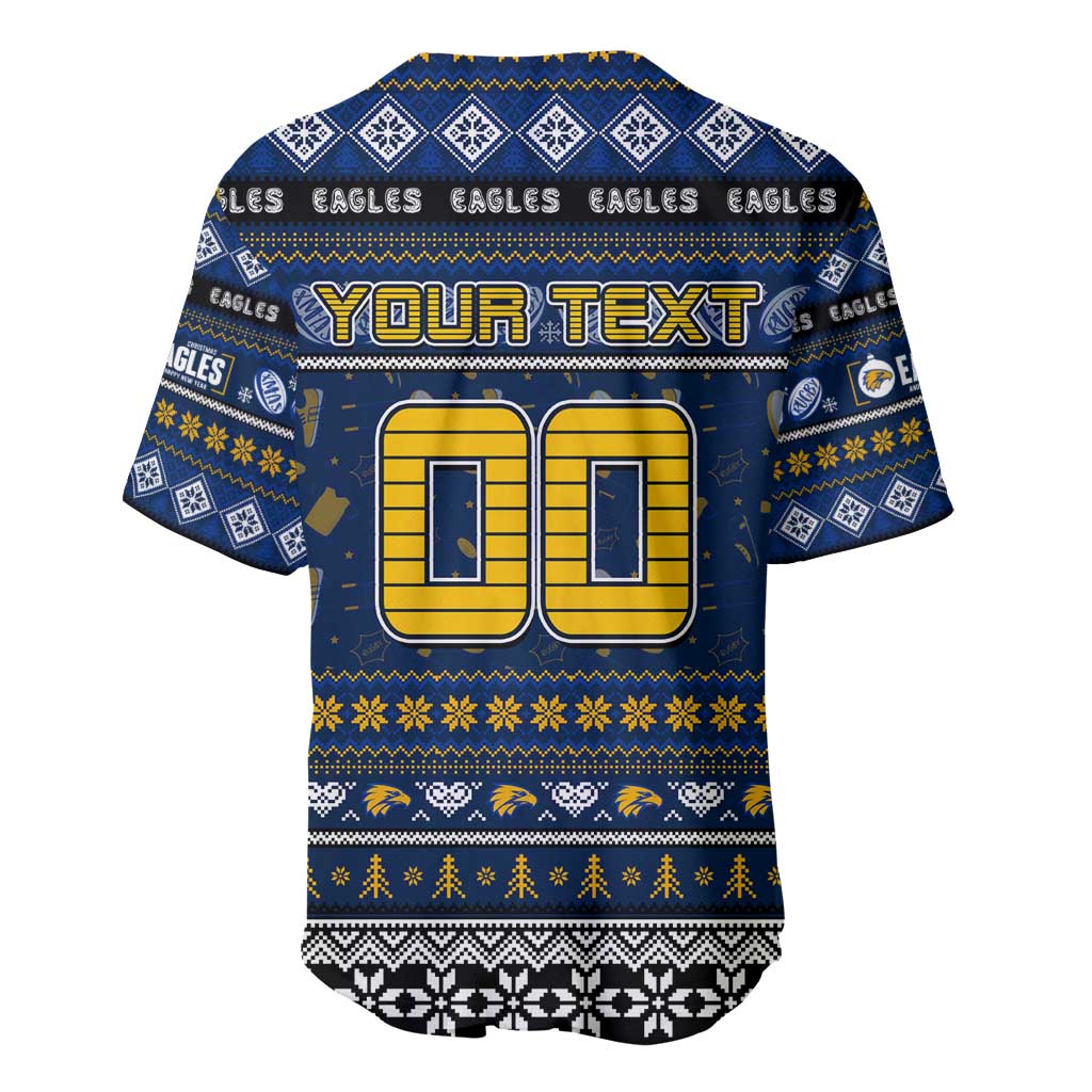 Personalized Eagles Rugby Xmas Baseball Jersey Australia AFL Mascot