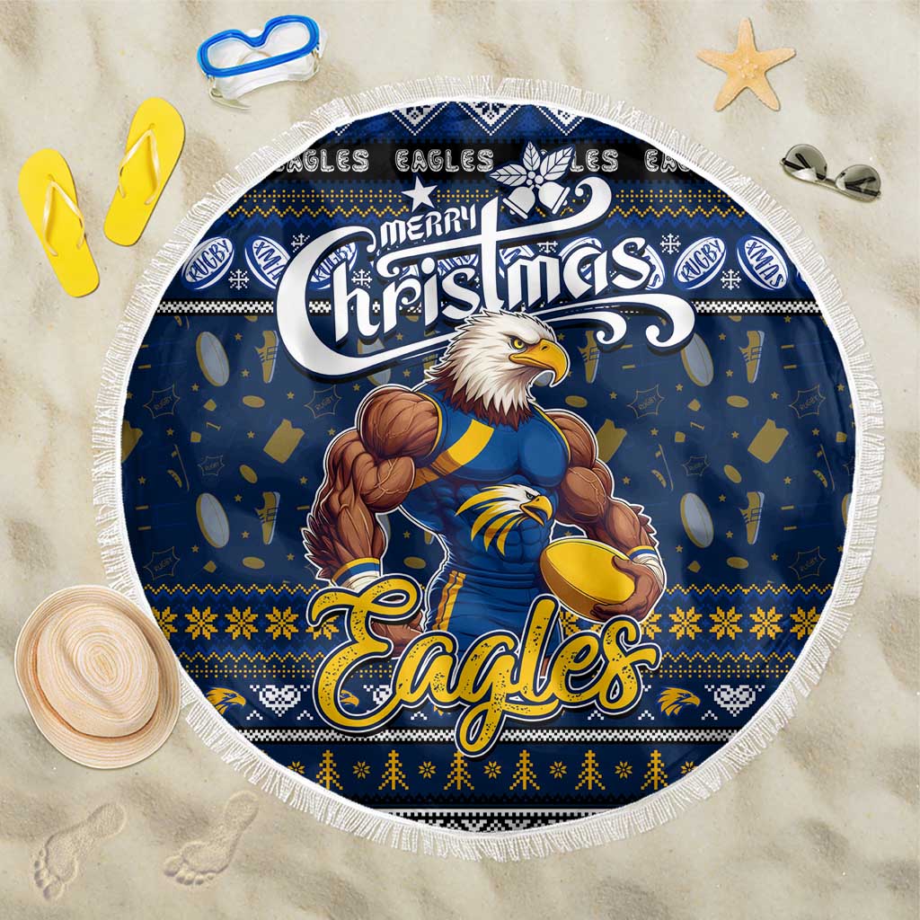 Eagles Football Xmas Beach Blanket Australia AFL Mascot
