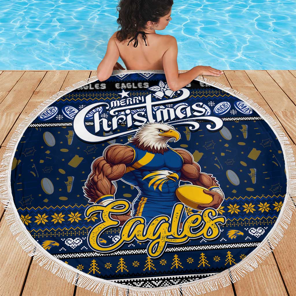 Eagles Football Xmas Beach Blanket Australia AFL Mascot