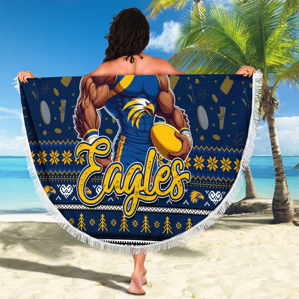 Eagles Football Xmas Beach Blanket Australia AFL Mascot
