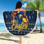 Eagles Football Xmas Beach Blanket Australia AFL Mascot
