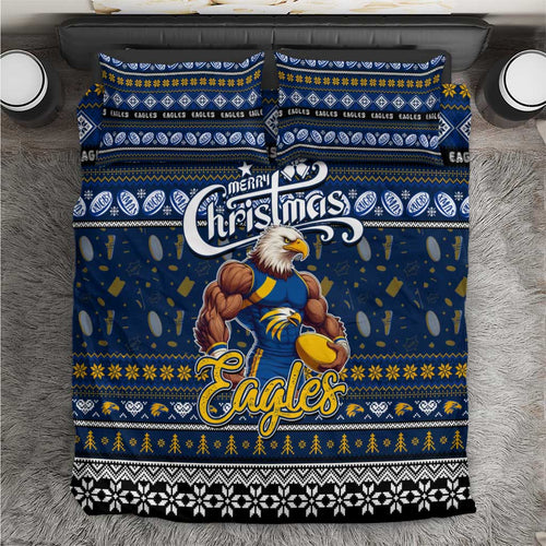 Eagles Football Xmas Bedding Set Australia AFL Mascot
