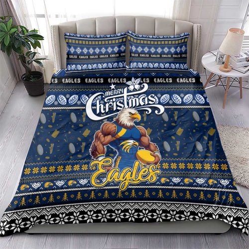 Eagles Football Xmas Bedding Set Australia AFL Mascot