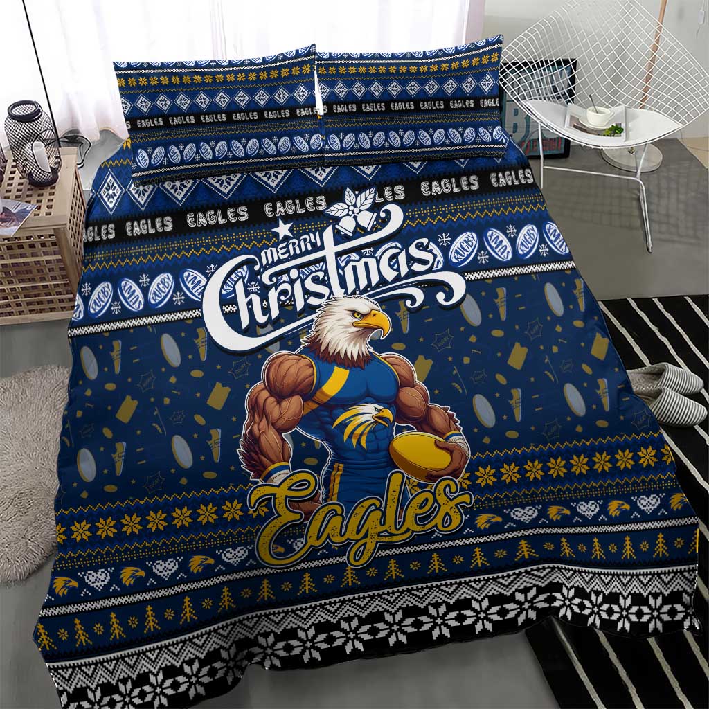 Eagles Football Xmas Bedding Set Australia AFL Mascot