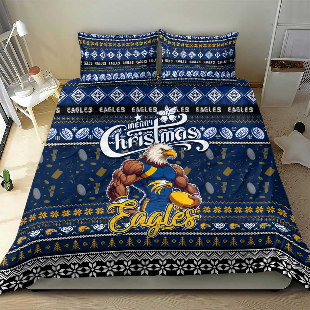 Eagles Football Xmas Bedding Set Australia AFL Mascot