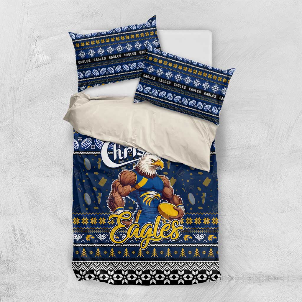 Eagles Football Xmas Bedding Set Australia AFL Mascot