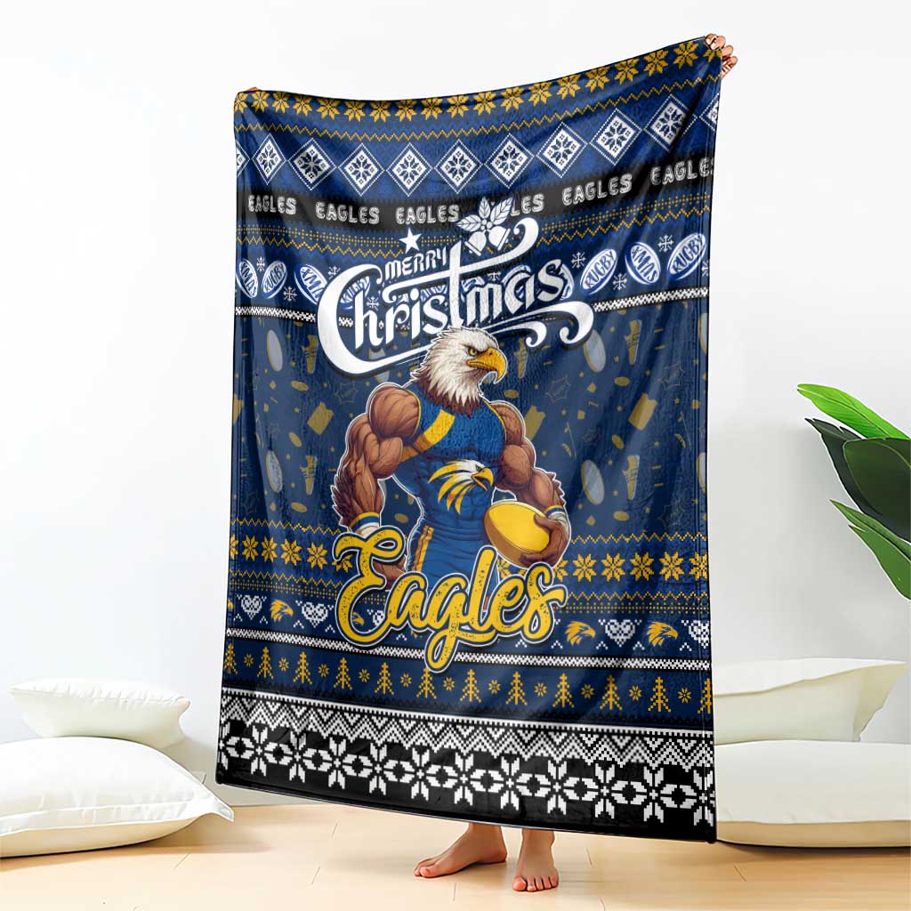 Eagles Football Xmas Blanket Australia AFL Mascot