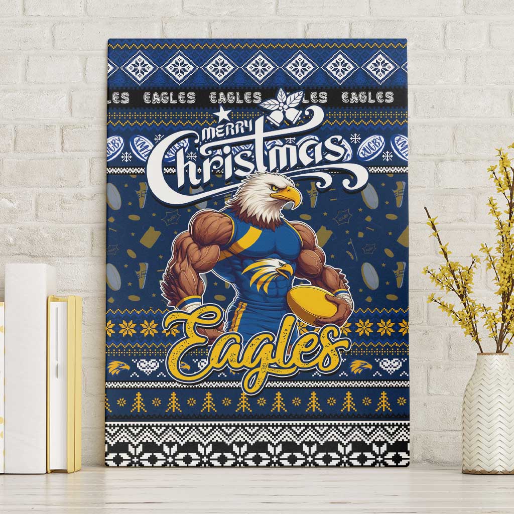 Eagles Football Xmas Canvas Wall Art Australia AFL Mascot