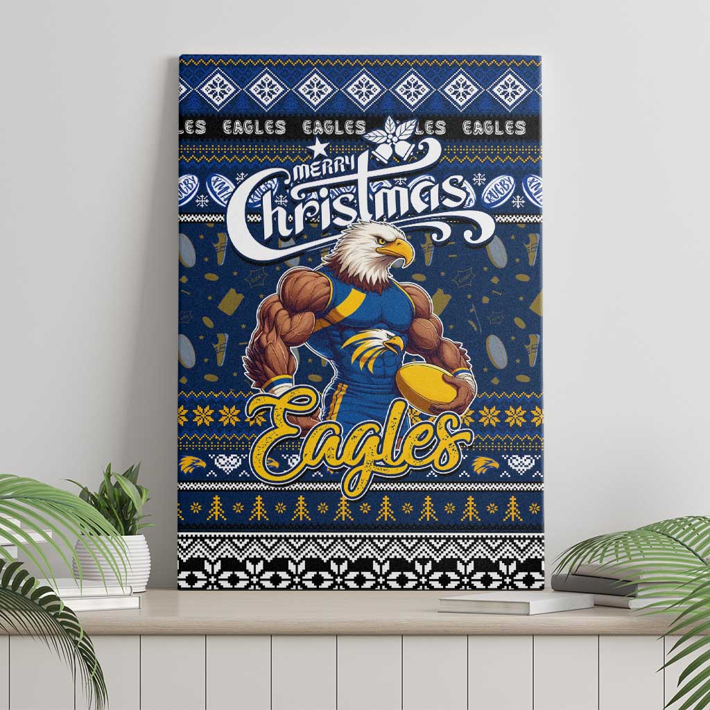 Eagles Football Xmas Canvas Wall Art Australia AFL Mascot