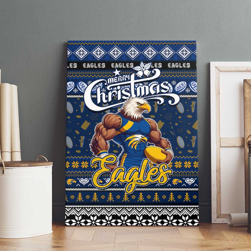 Eagles Football Xmas Canvas Wall Art Australia AFL Mascot