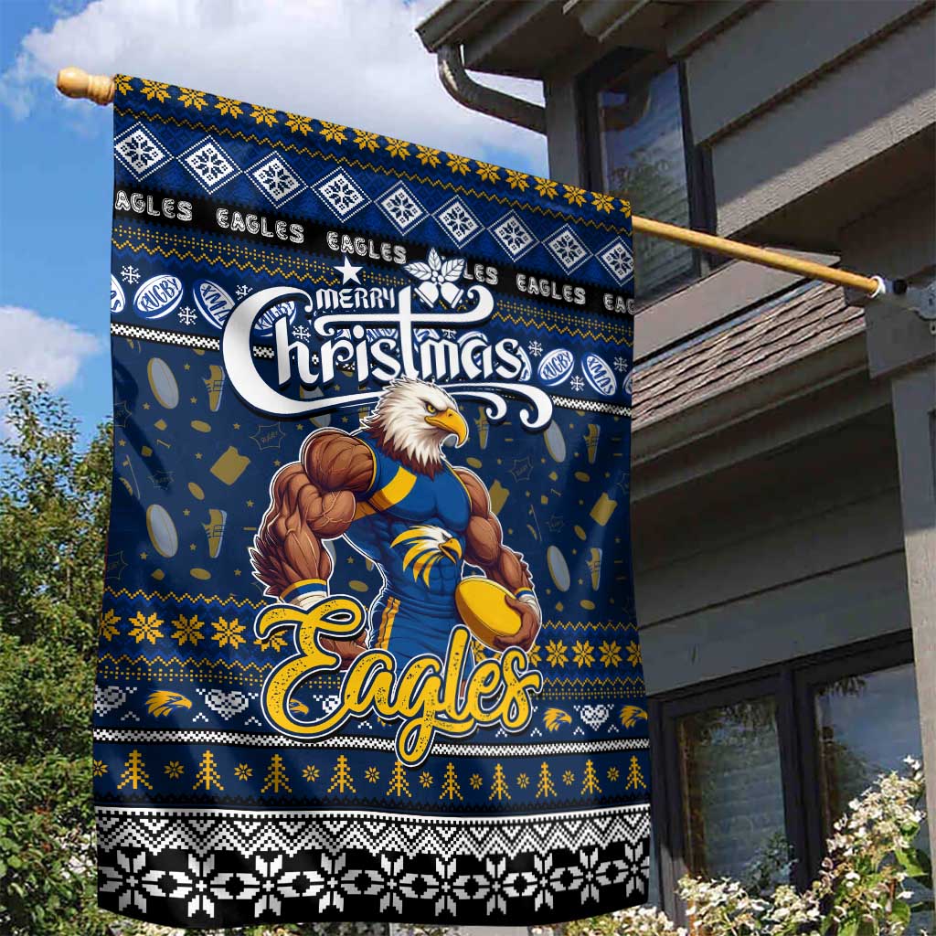 Eagles Football Xmas Garden Flag Australia AFL Mascot