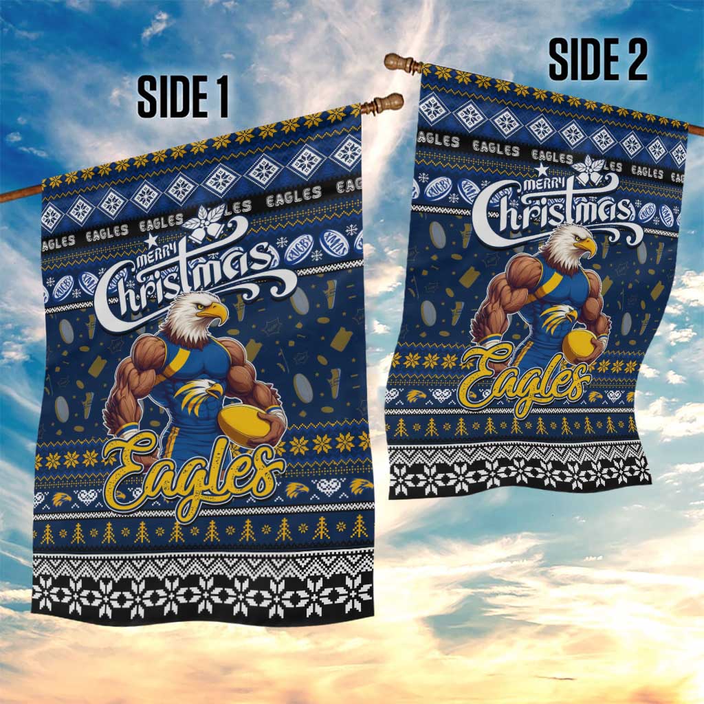 Eagles Football Xmas Garden Flag Australia AFL Mascot