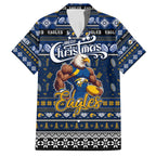 Personalized Eagles Rugby Xmas Hawaiian Shirt Australia AFL Mascot