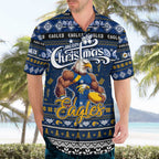 Personalized Eagles Rugby Xmas Hawaiian Shirt Australia AFL Mascot
