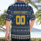 Personalized Eagles Rugby Xmas Hawaiian Shirt Australia AFL Mascot