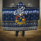 Eagles Football Xmas Hooded Blanket Australia AFL Mascot