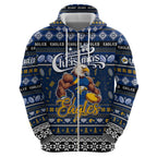 Personalized Eagles Rugby Xmas Hoodie Australia AFL Mascot