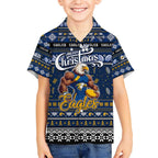 Personalized Eagles Rugby Xmas Kid Hawaiian Shirt Australia AFL Mascot