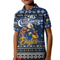 Personalized Eagles Rugby Xmas Kid Polo Shirt Australia AFL Mascot