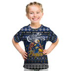 Personalized Eagles Rugby Xmas Kid T Shirt Australia AFL Mascot