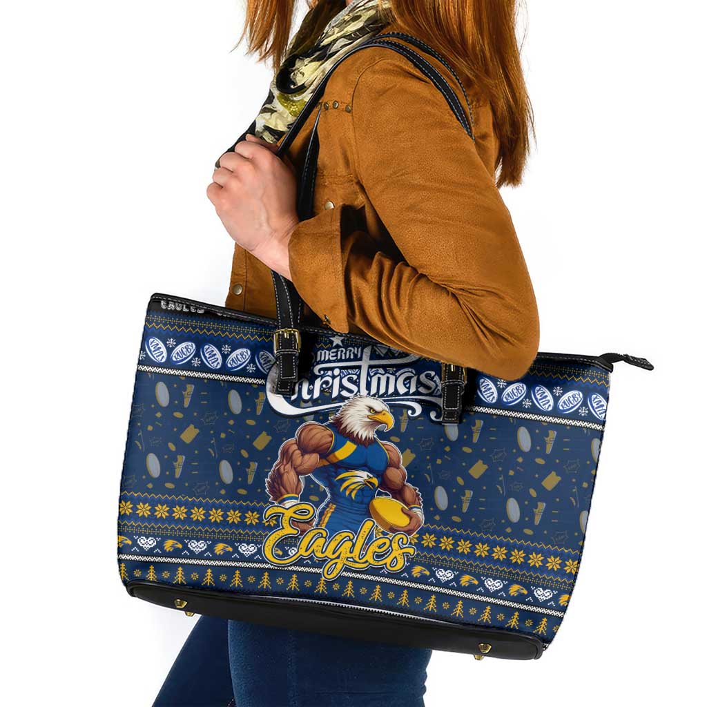 Eagles Football Xmas Leather Tote Bag Australia AFL Mascot
