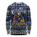 Personalized Eagles Rugby Xmas Long Sleeve Shirt Australia AFL Mascot