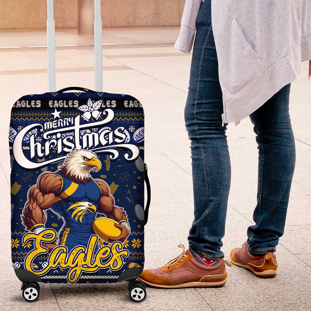 Eagles Football Xmas Luggage Cover Australia AFL Mascot