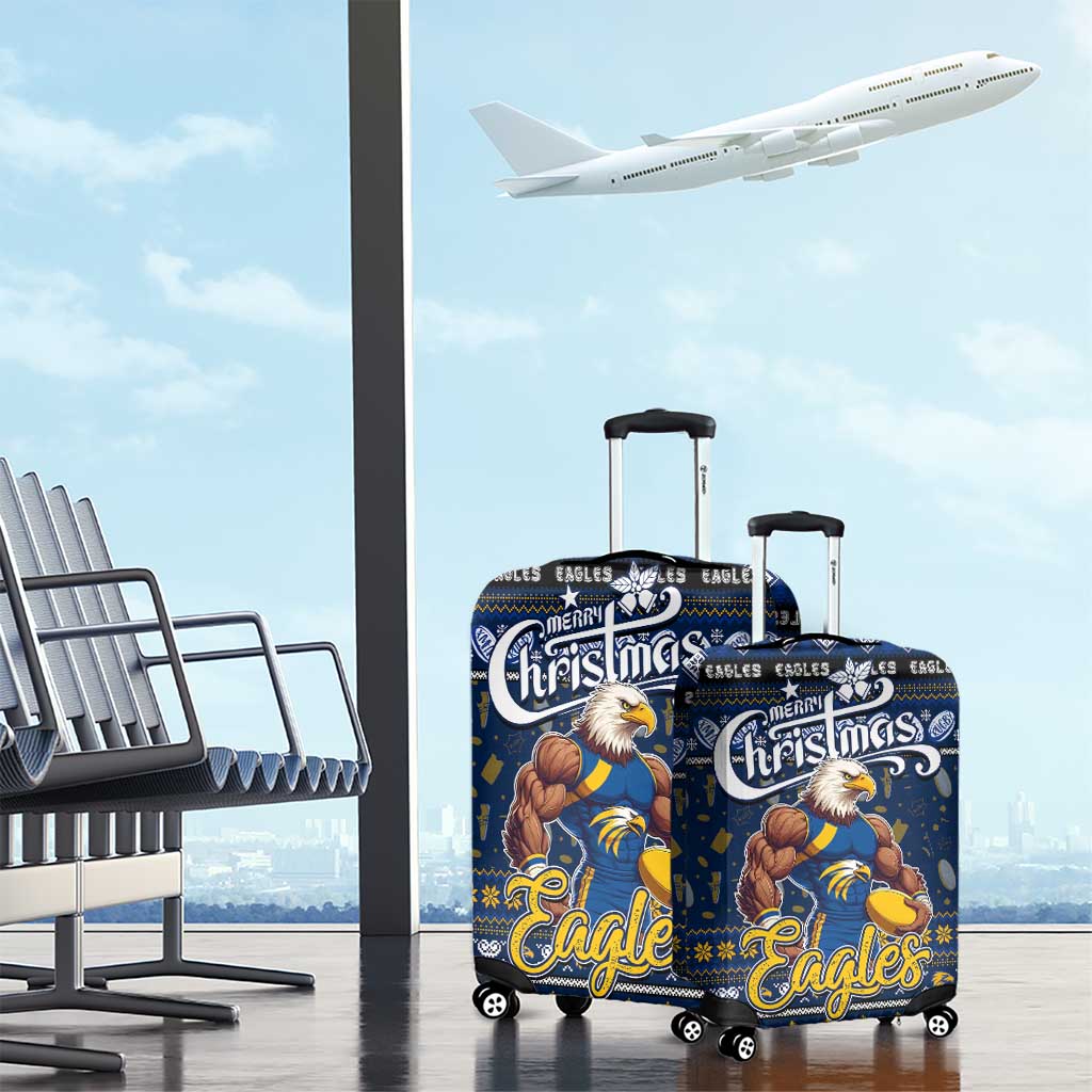 Eagles Football Xmas Luggage Cover Australia AFL Mascot