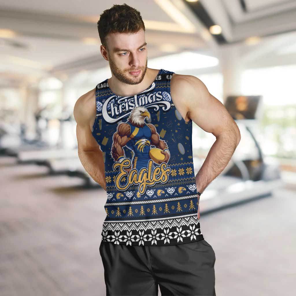 Personalized Eagles Rugby Xmas Men Tank Top Australia AFL Mascot