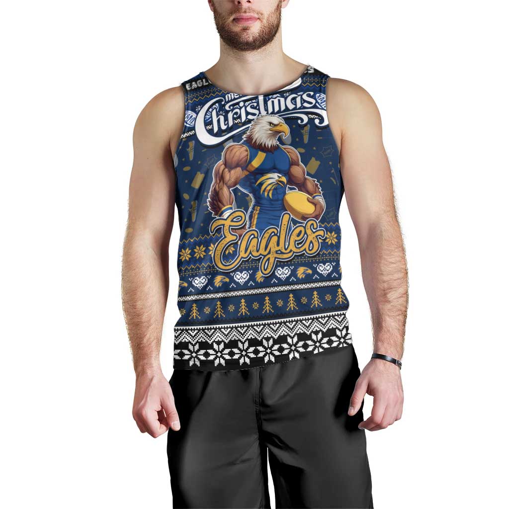 Personalized Eagles Rugby Xmas Men Tank Top Australia AFL Mascot