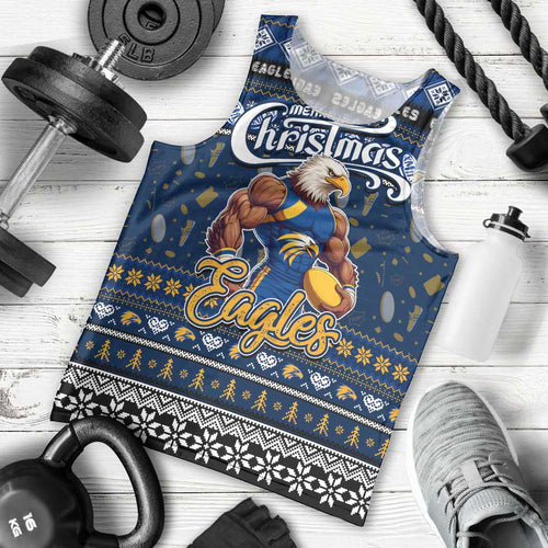Personalized Eagles Rugby Xmas Men Tank Top Australia AFL Mascot