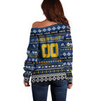 Personalized Eagles Rugby Xmas Off Shoulder Sweater Australia AFL Mascot