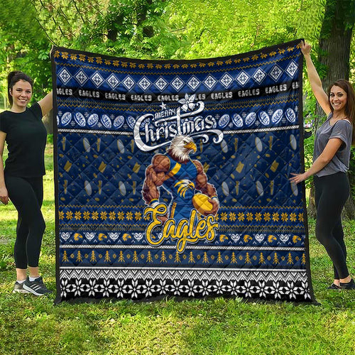 Eagles Football Xmas Quilt Australia AFL Mascot