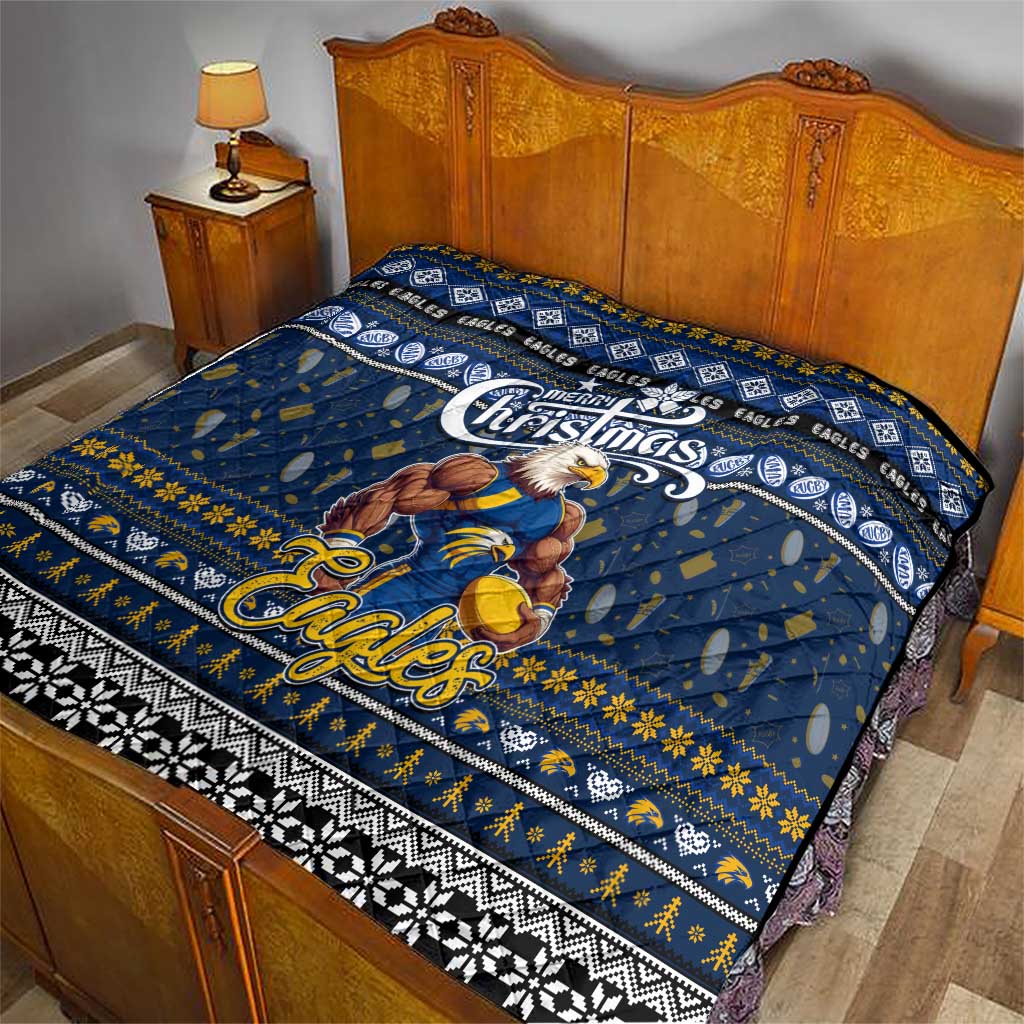 Eagles Football Xmas Quilt Australia AFL Mascot