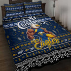Eagles Football Xmas Quilt Bed Set Australia AFL Mascot
