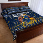 Eagles Football Xmas Quilt Bed Set Australia AFL Mascot