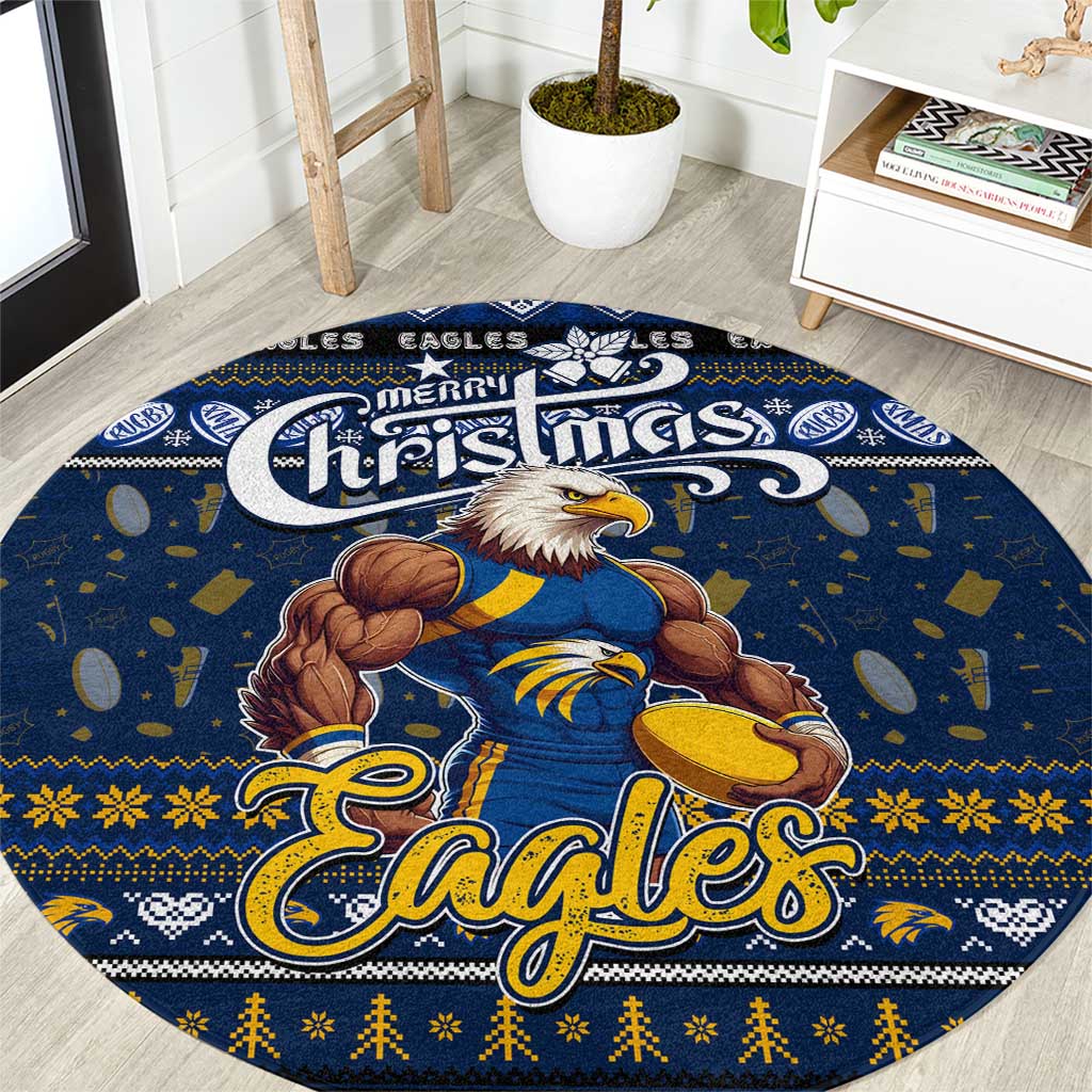Eagles Football Xmas Round Carpet Australia AFL Mascot