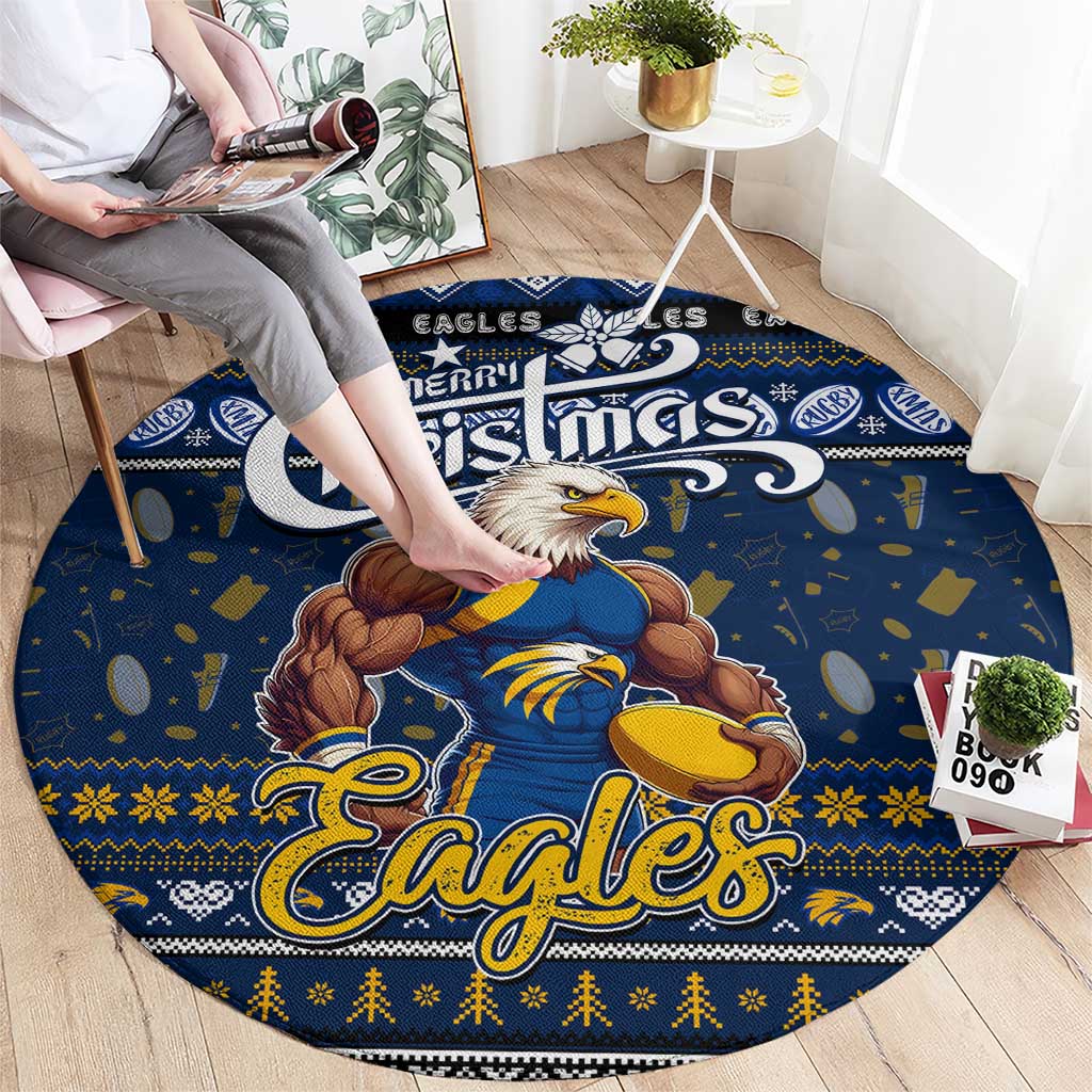 Eagles Football Xmas Round Carpet Australia AFL Mascot